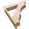 Ekena Millwork 7 1/2-in W x 34-in D x 38-in H Balboa Slat Rough Cedar Woodgrain TimberThane Outlooker, Primed Tan OUTUR075X34X38BOA24RCPR - alternate 2